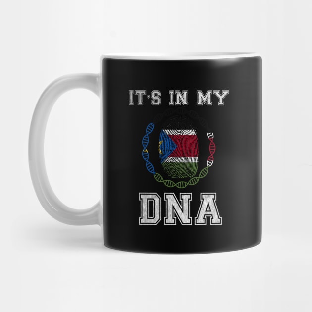 South Sudan  It's In My DNA - Gift for South Sudanese From South Sudan by Country Flags